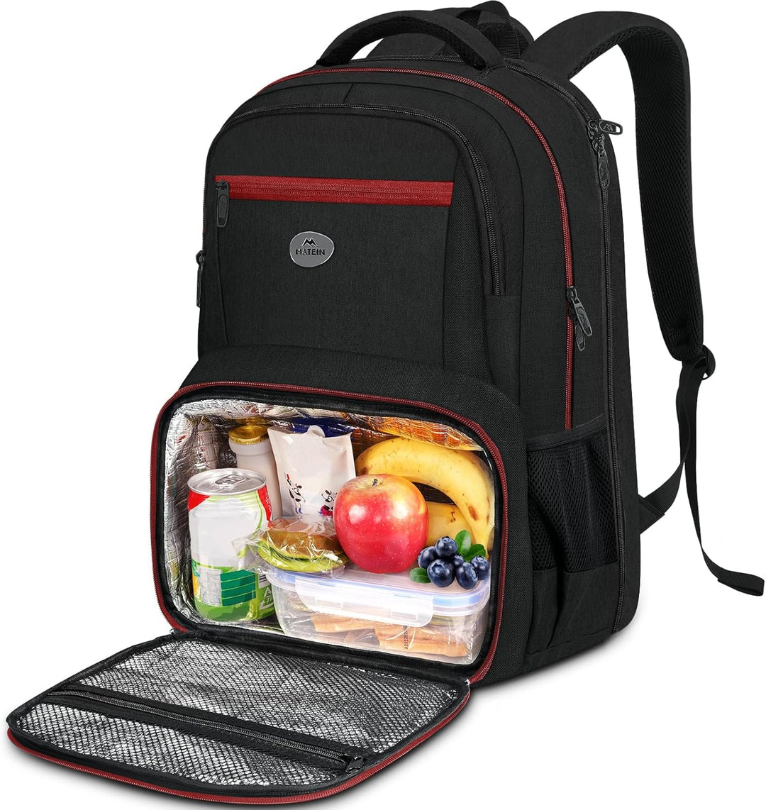 MATEIN Mochila para hombre con lonchera, resistente mochila acolcha...