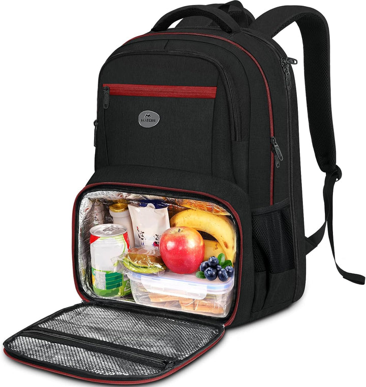MATEIN Mochila para hombre con lonchera, resistente mochila acolcha...