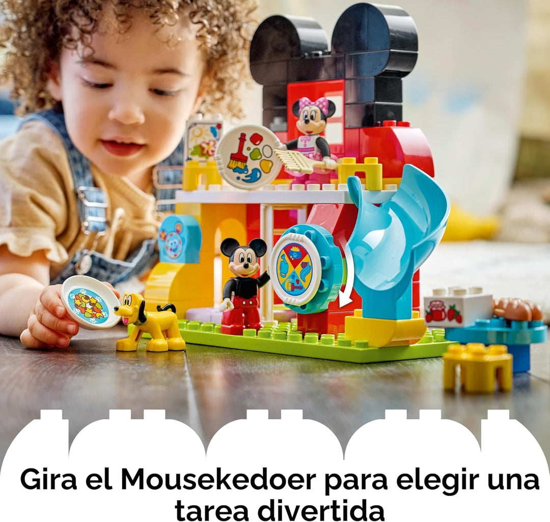 LEGO DUPLO Disney Mickey Mouse Clubhouse con Minnie y Pluto juguete...