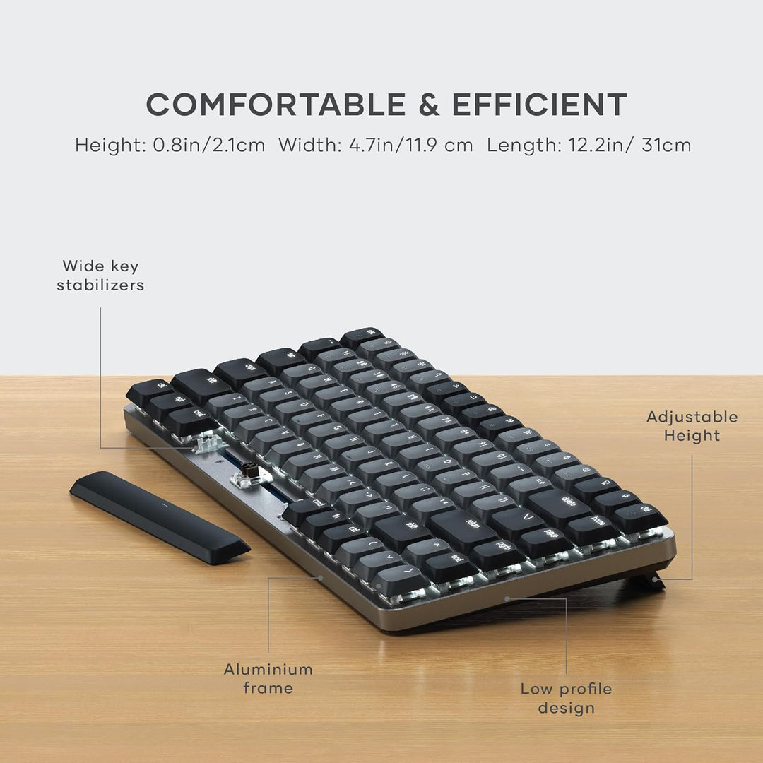 Satechi SM1 - Teclado mecánico al 75% para Mac y Windows, teclado B...