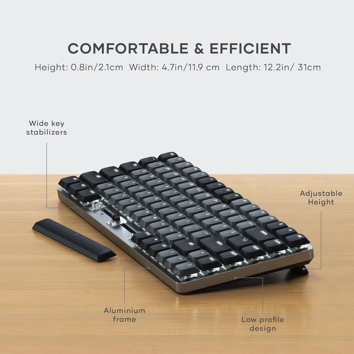 Satechi SM1 - Teclado mecánico al 75% para Mac y Windows, teclado B...