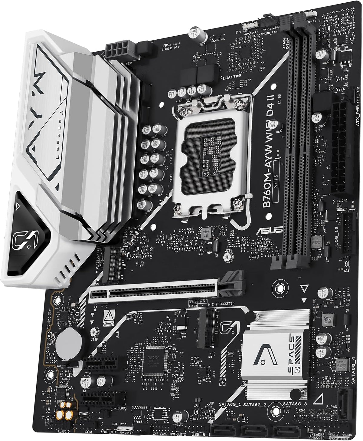 ASUS B760M-AYW WiFi D4 II Intel® B760 (LGA 1700) microATX mATX plac...