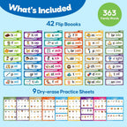 Tarjetas Flash Phonics,Libros de construcción familiar de 42