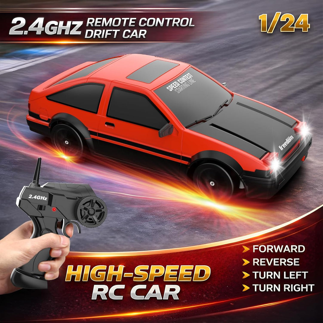 Auto a control remoto RC Drift 2.4GHz escala 1:24 4WD 15KM\/H Model...