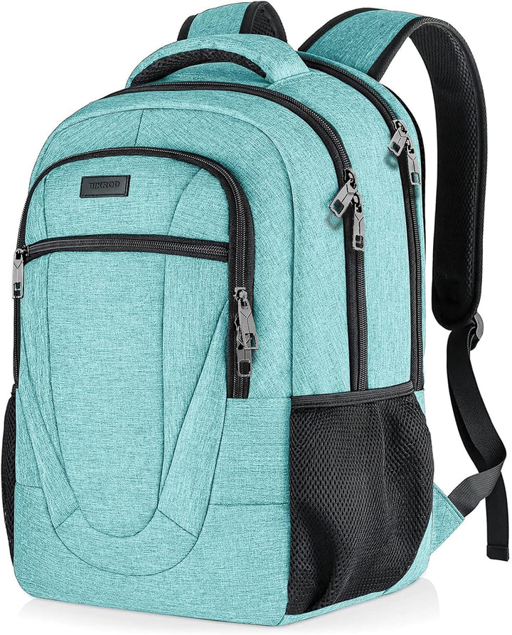 BIKROD Mochila verde azulado para mujeres y hombres, mochilas escol...