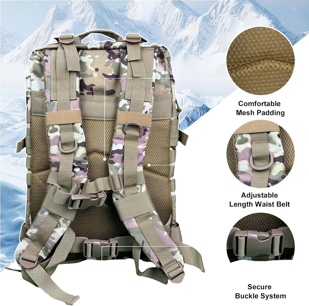 Oraynn - Mochila táctica militar grande de 50L, mochila de asalto M...