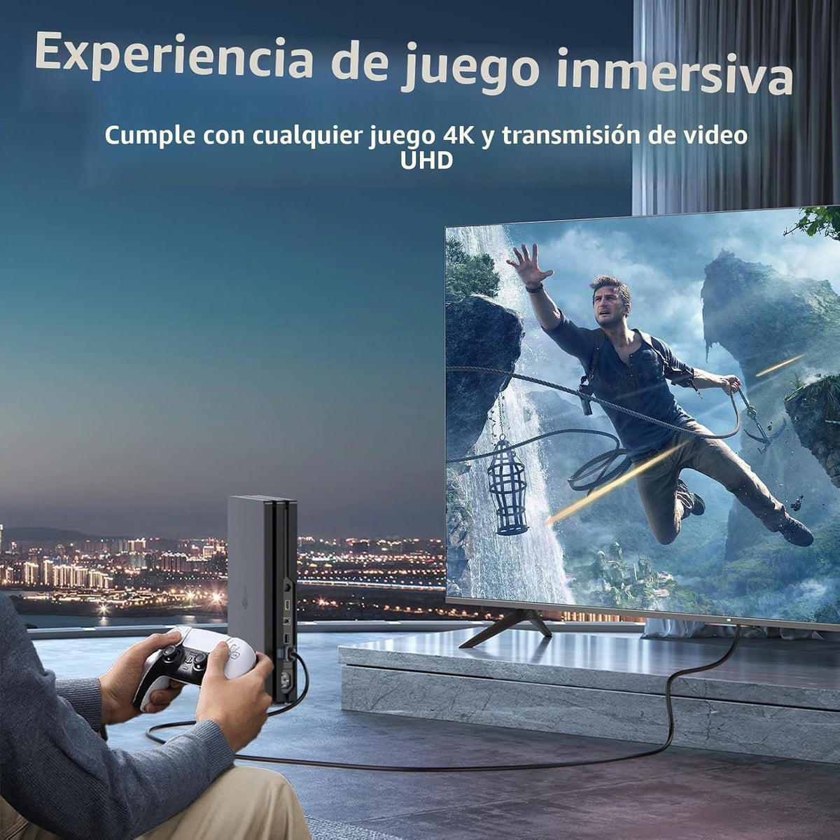 Paquete de 4 cables HDMI de 6 pies