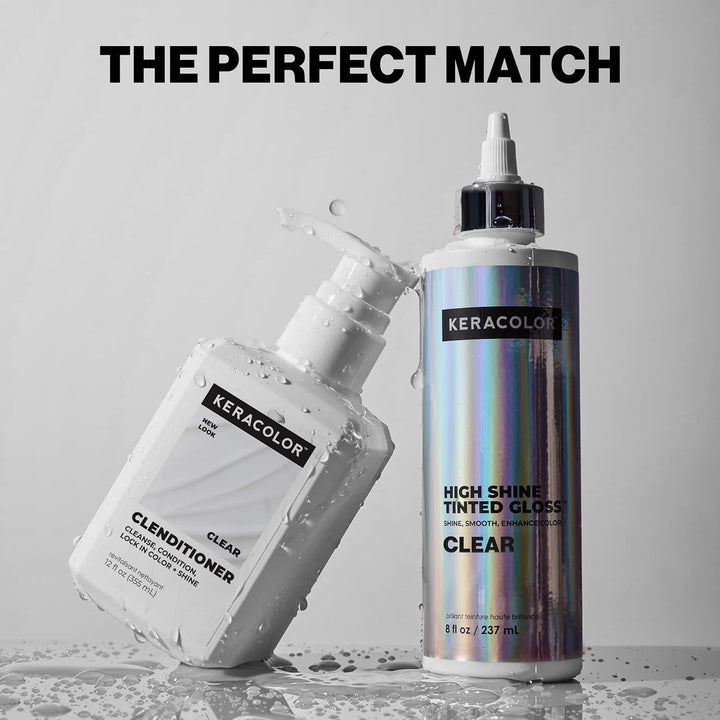 Keracolor High Shine Clear Hair Gloss, esmalte para el cabello en l...