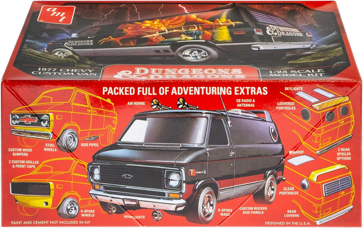 AMT 1977 Chevy Van Dungeons & Dragons 1:25 Kit de modelo a escala 1:25