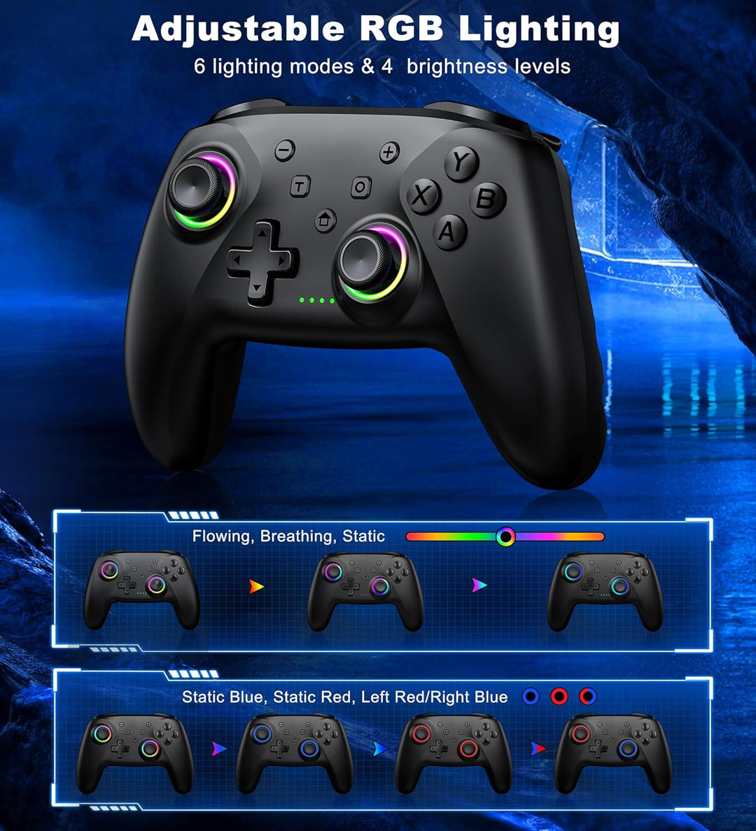 PC Controller, Wireless Bluetooth Controller, 1000mAh Battery, with...