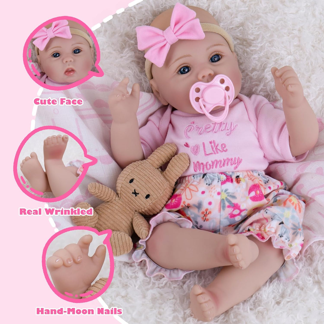 Milidool Muñecas bebé realistas renacidas para niñas - Muñeca de re...