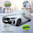 Funda Universal Completa para Automóvil de 6 Capas para Exteriores Engrosada para Todo Clima, Protector Solar, Impermeable, A Prueba de Nieve, A Prueba de Rayos UV, A Prueba de Rayones