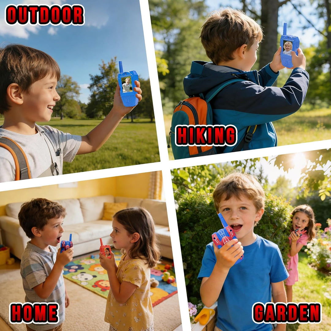 FUTESI Walkie Talkies de video para niños, paquete de 2, Walkie Tal...