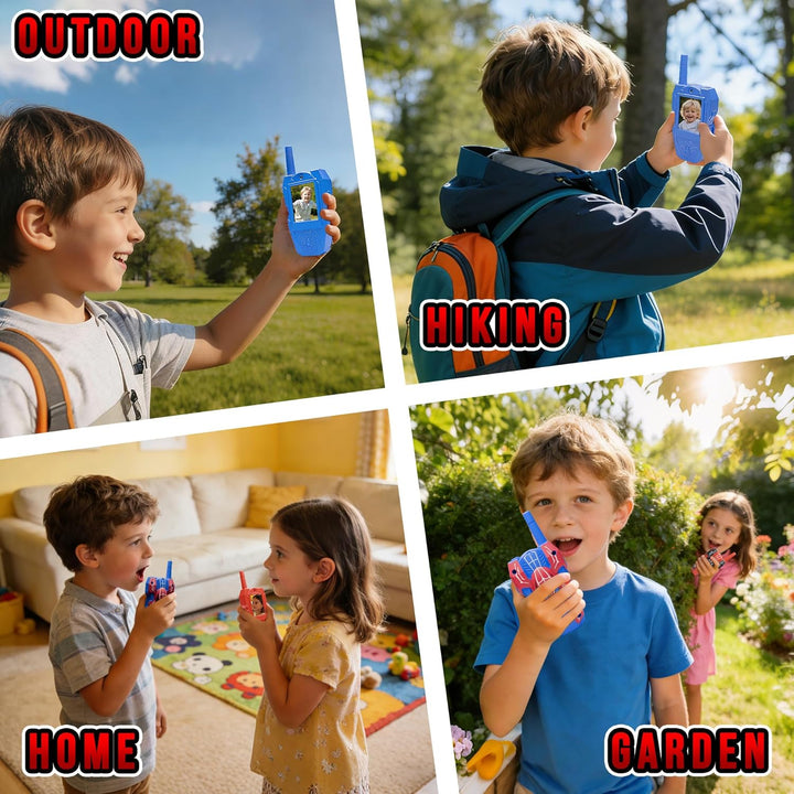 FUTESI Walkie Talkies de video para niños, paquete de 2, Walkie Tal...