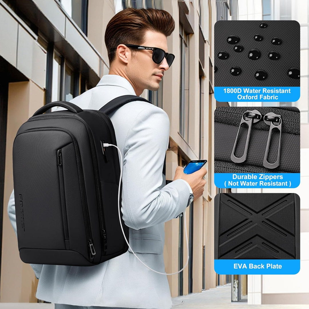 Fenree.geer Mochila de viaje de negocios para hombres, mochila expa...