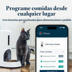 Alimentador inteligente para gatos controlado por aplicación, seguimiento de varios gatos, alimentador de reconocimiento facial AI para gatos