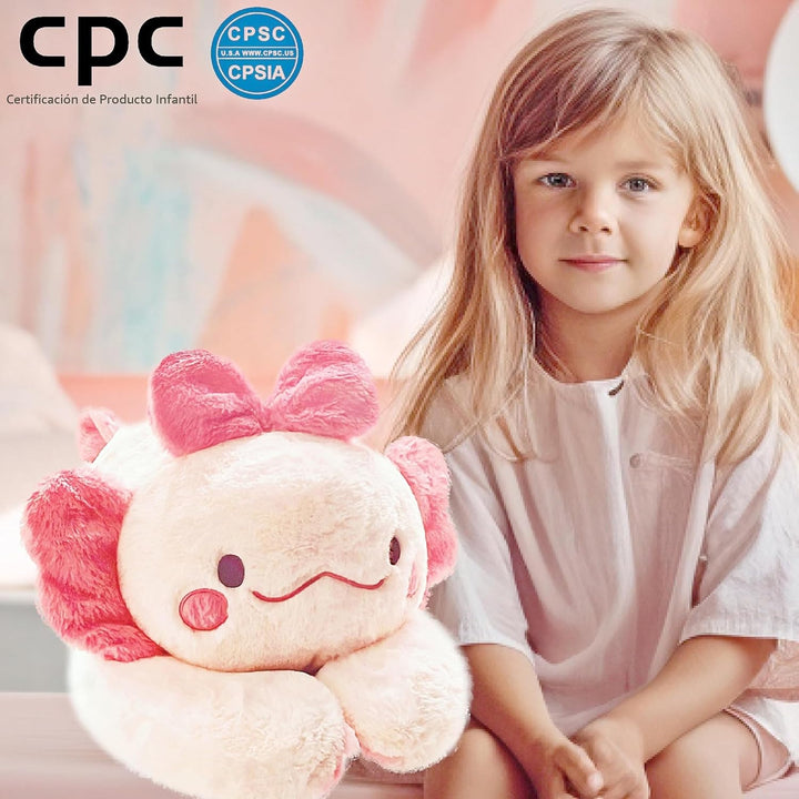 uoozii - Ajolote rosa de peluche con peso de 20 pulgadas\/4 lb y al...