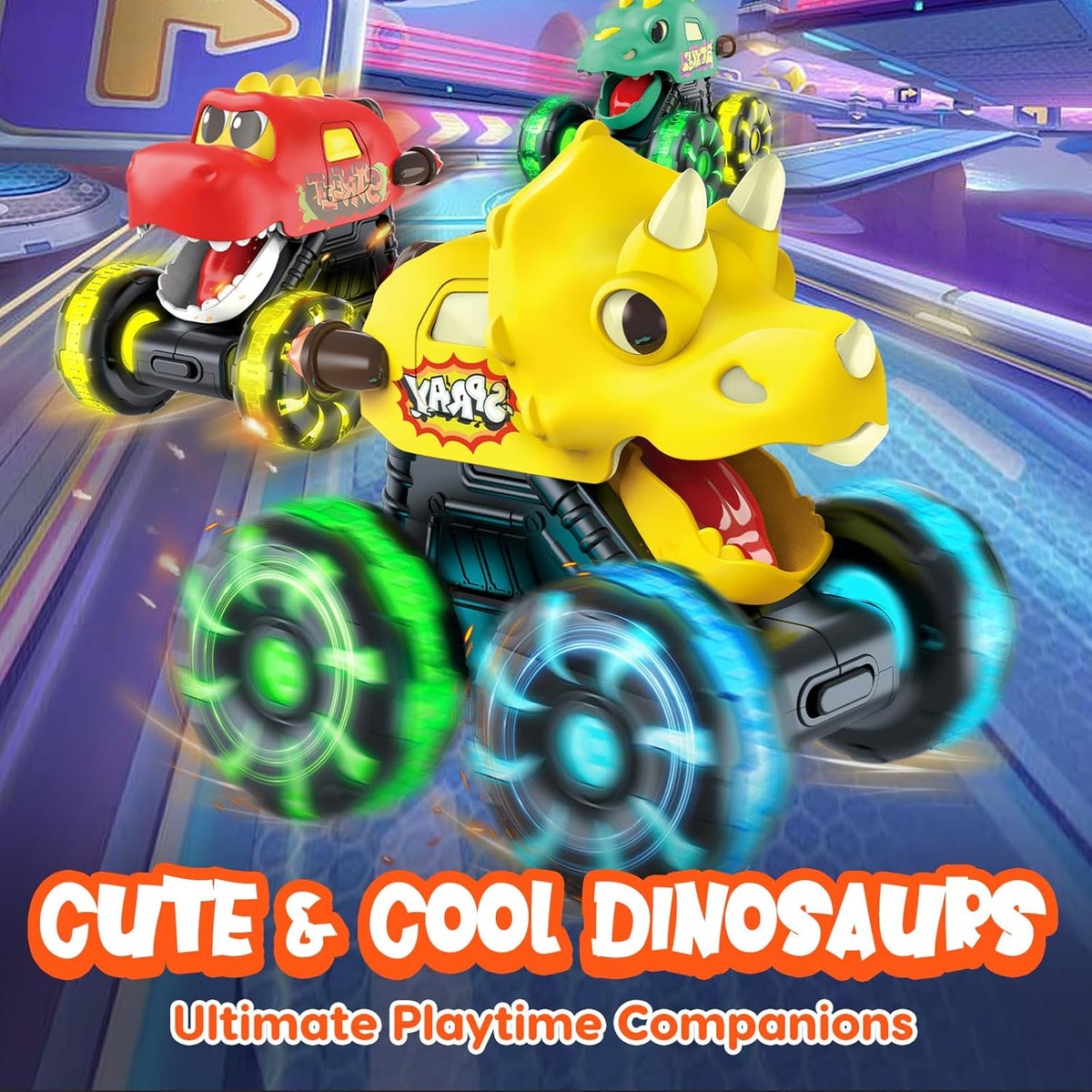 Juguetes de camión monstruo autos de dinosaurio para niños