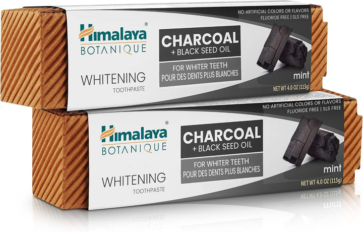 Himalaya Botanique Whitening Pasta de dientes antiplaca con carbón...