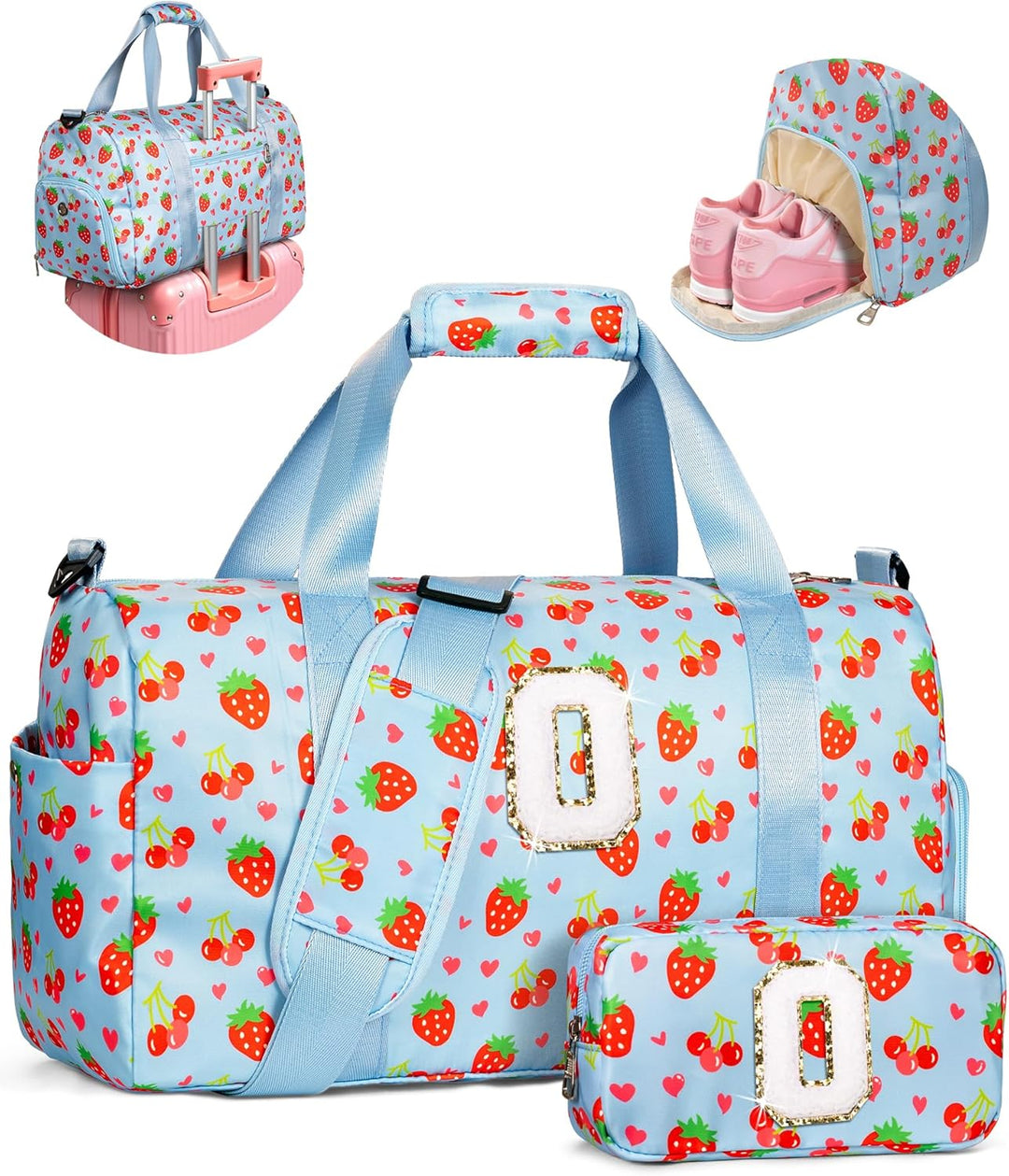 Elilier Regalos para niñas, bolsa de lona inicial para niños, linda...
