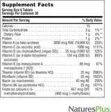 NaturesPlus Source of Life - Sin hierro - 180 mini-tabletas - Suple...