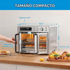 Midea Flexify Classic French Door Tostador Horno Freidora Combo, 26.4 cuartos de galón