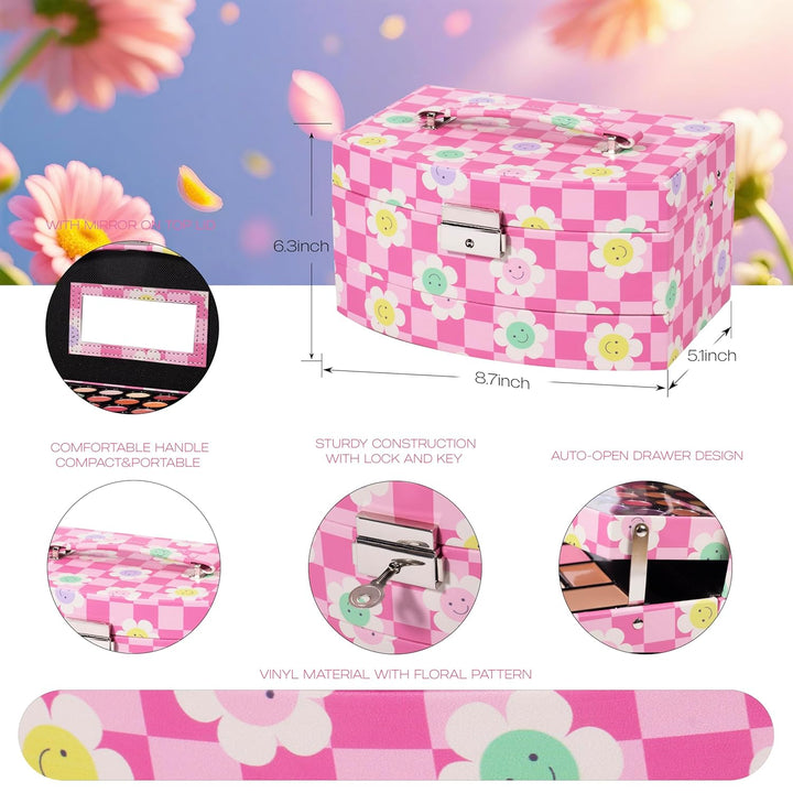 Kit de maquillaje para niñas Hot Sugar para regalo de cumpleaños, s...