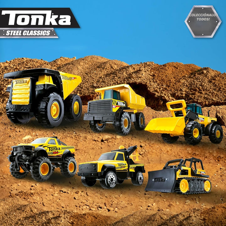 Tonka Steel Classics Mighty - Camión volquete fabricado con acero y...