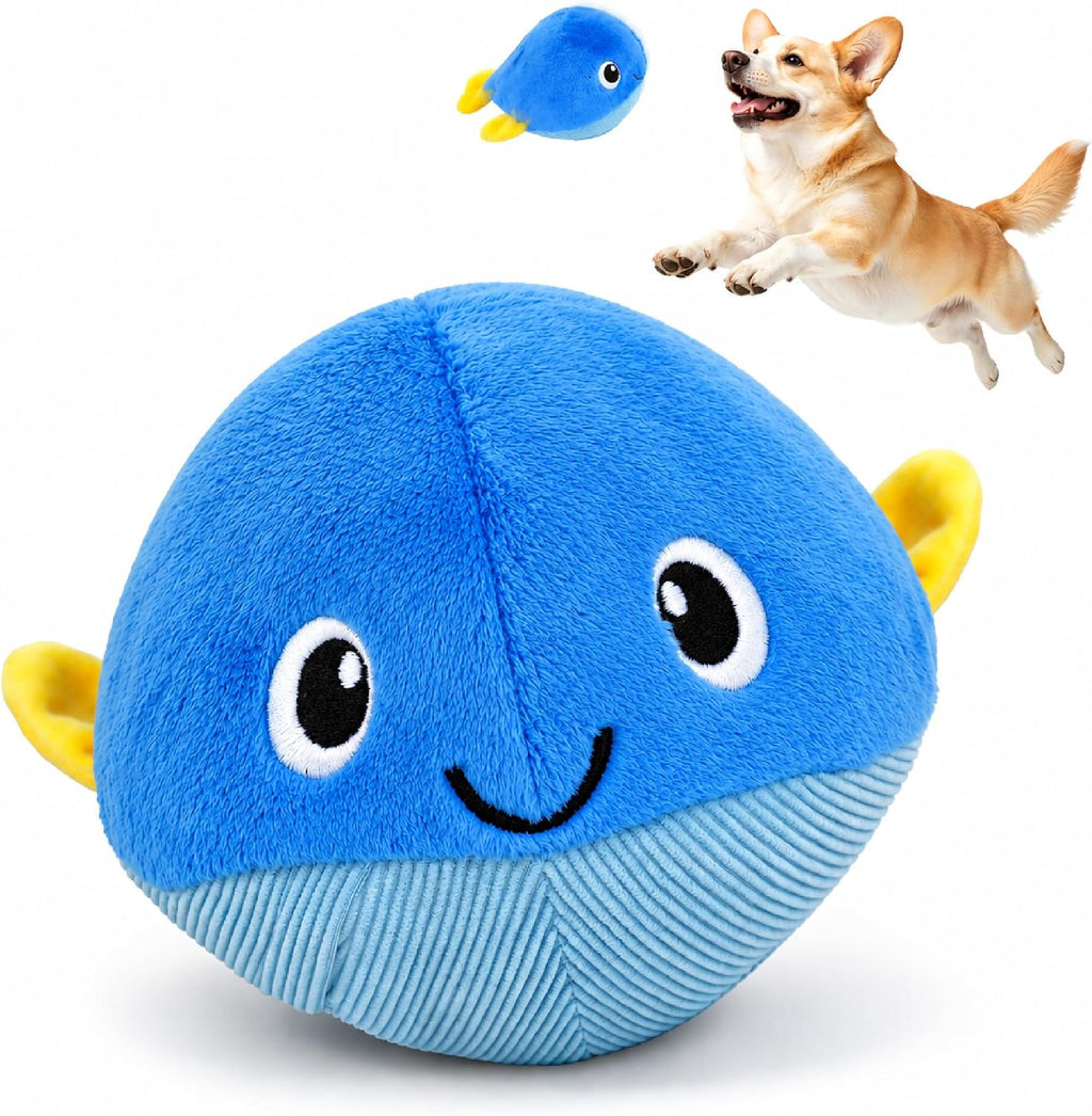 BurgeonNest Juguete interactivo para perros, juguete de pelota móvil con 2