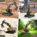 Excavadora con control remoto para niños de 4 a 7 años, 8 a 12