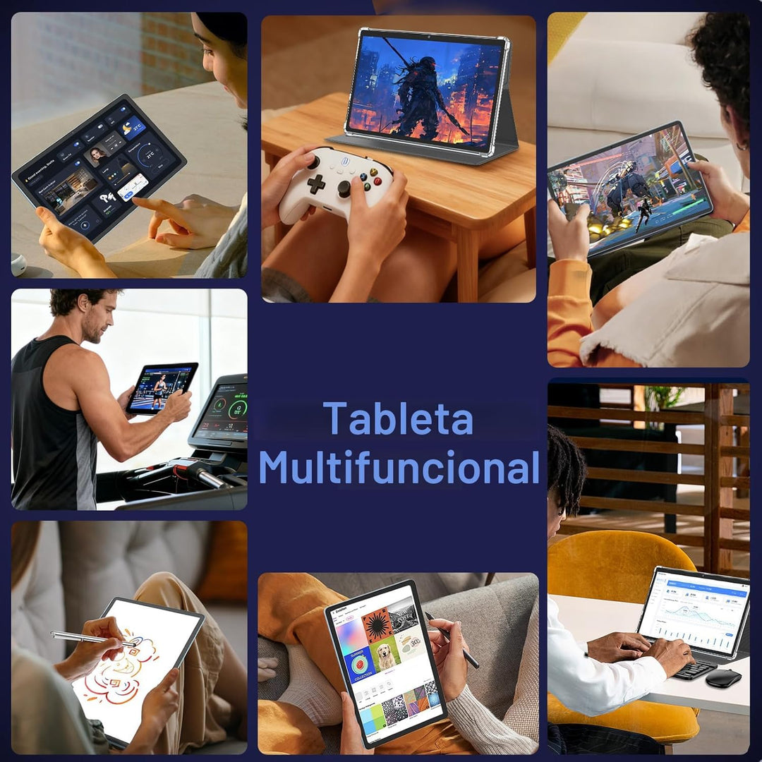 Tablet 2026 de 11 pulgadas, tableta Android 15 con teclado, 24 GB+2...