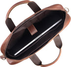 KomalC Maletines de cuero de 16 pulgadas para computadora portátil, bolsas de mensajero para hombres y mujeres, mejor bolso de oficina