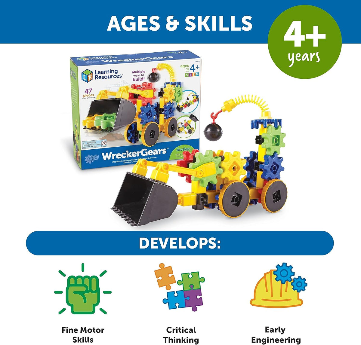 Learning Resources Engranajes Gears WreckerGears