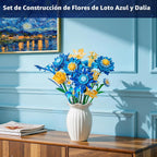 Juego de construcción de flores estrelladas para adultos compatible