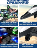 Drones para niños Avión RC de espuma, avión de control remoto, 2 unidades