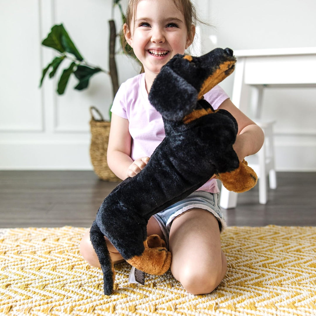 Melissa &amp; Doug 14854 Gaint Dachshund - Perro de peluche realist...