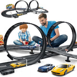 Juguete para niños con ranura eléctrica juego de pista de