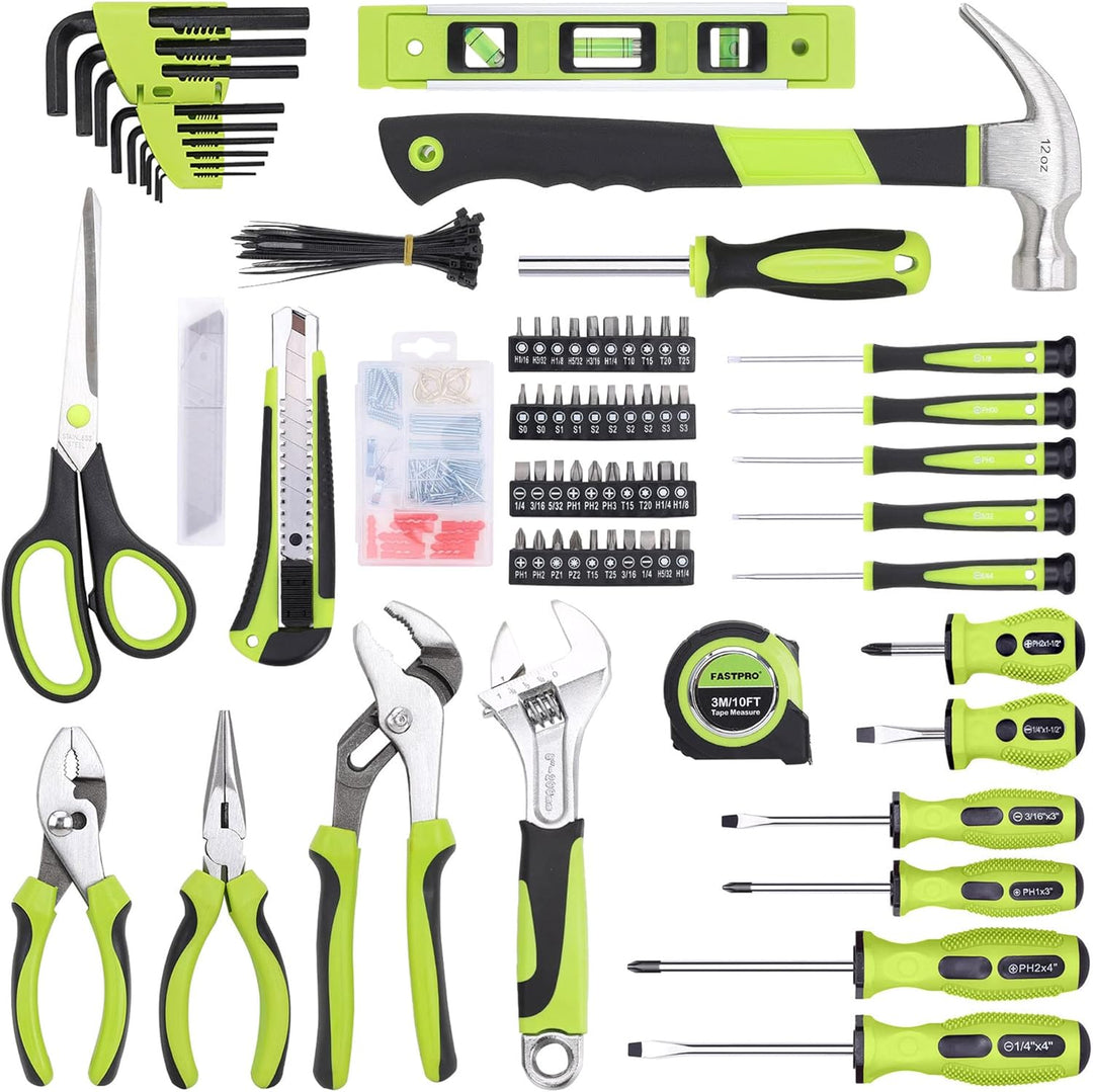 FASTPRO Juego de herramientas para el hogar de 220 piezas, kit de h...