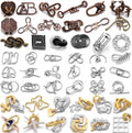 Juego de 48 rompecabezas de metal para adultos, moderno