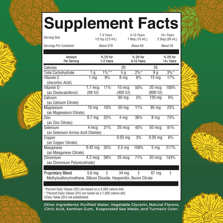 MARYRUTH'S Multivitamínico líquido matutino (fresa) y multimine...