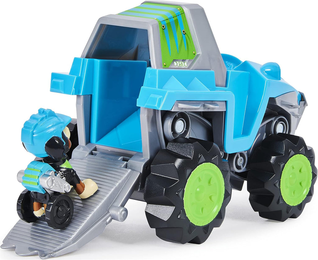 Paw Patrol, Dino Rescue Rex - Vehículo transformador con figura de dinosaurio misterioso