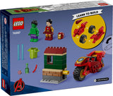 LEGO Marvel Iron Man Bike and The Hulk - Juego de