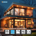 Lámpara VOLISUN 48 paquete de luces empotrables de 6 pulgadas, 5CCT, luz LED ultradelgada con caja de conexiones, 2700K-5000K seleccionable, luz de techo de 1080 lúmenes regulable sin lata, luz LED de techo