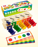 Coogam Juguetes Montessori Caja de Madera para Clasificación