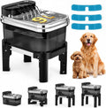 RPZ Fuente de agua elevada para perros de 9L con filtro para perros