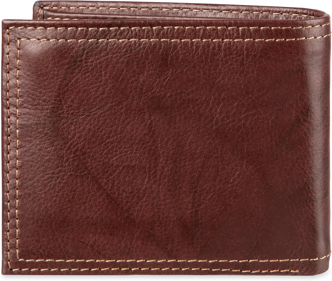 Dockers Mens piel Capacidad extra Slimfold Bifold Wallet