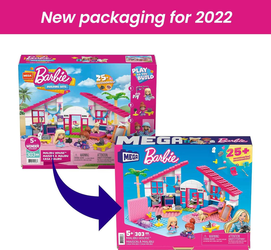 MEGA Construx Barbie - Juego de juguetes de construcción