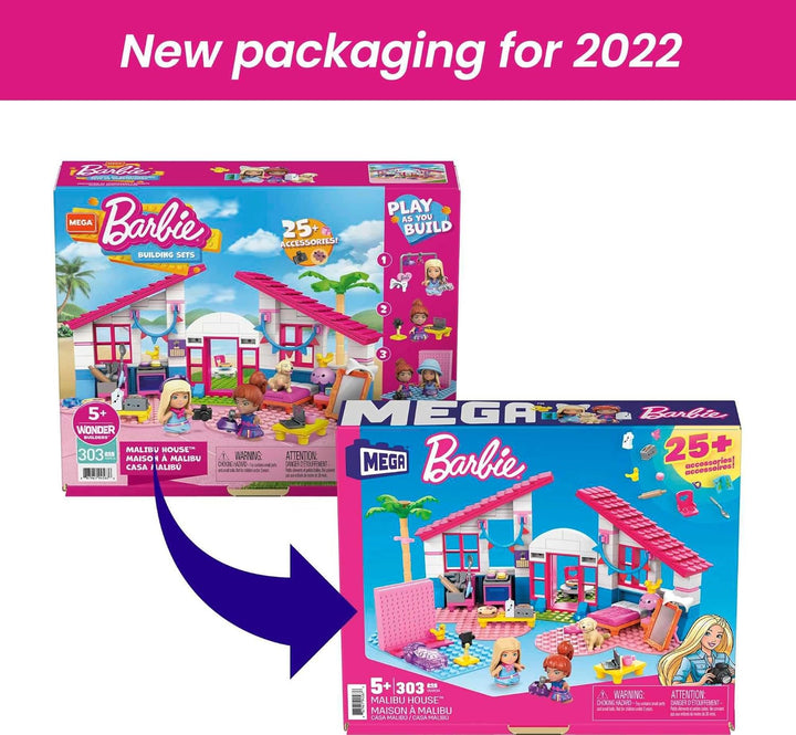 MEGA Construx Barbie - Juego de juguetes de construcción