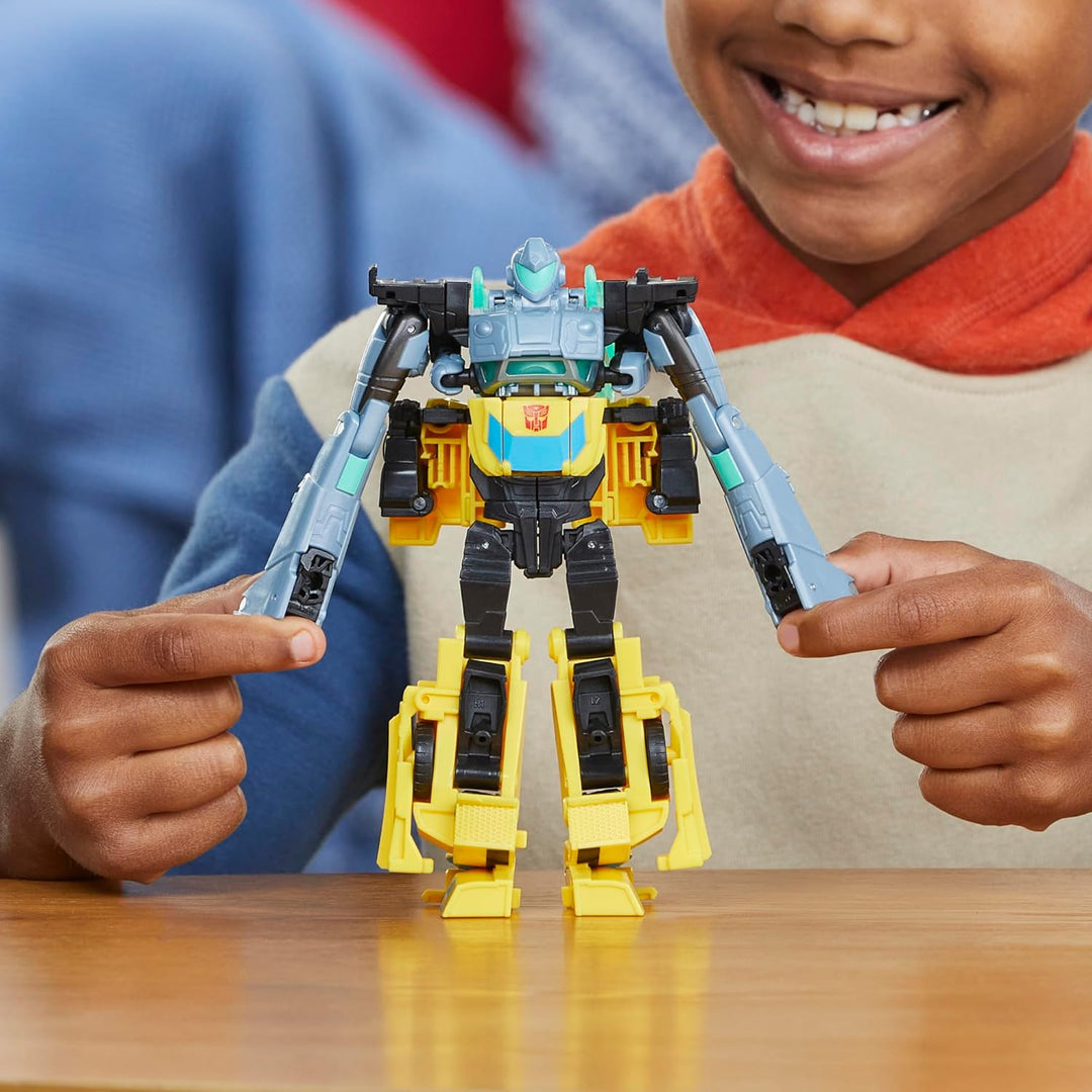 Transformers EarthSpark Cyber-Combiner Bumblebee and Malto Robot Fi...