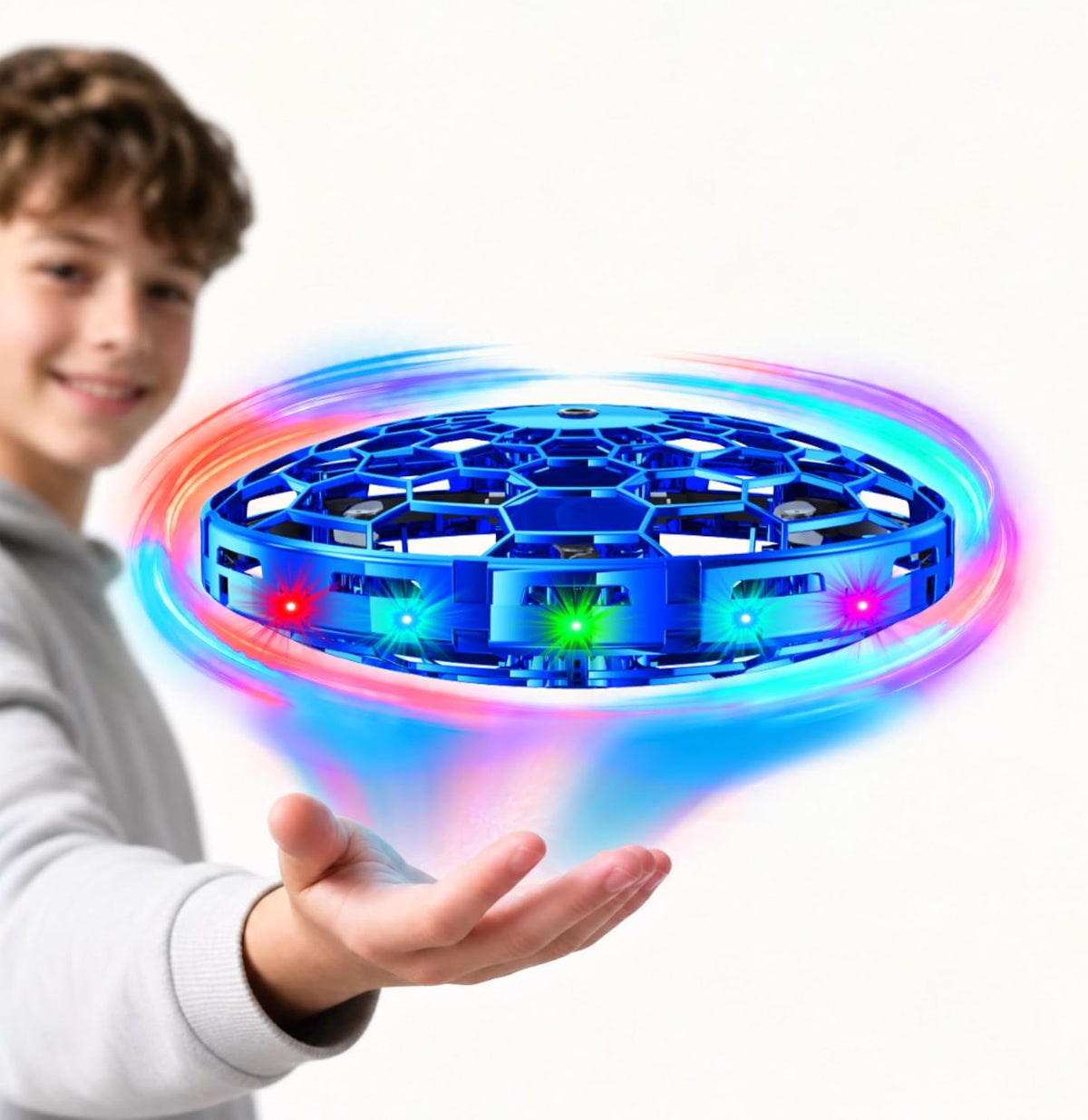 Flying Toy Hand Drone para Kids,360° Hands Free Motion Sensors Mini Drone